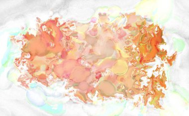 2D çizim. Sanatsal arkaplan resmi. Tablo üzerinde soyut resim. Çağdaş sanat. El yapımı resim. Renkli doku. Modern sanat eserleri. Yüzeyde suluboya fırça darbeleriyle boyama.