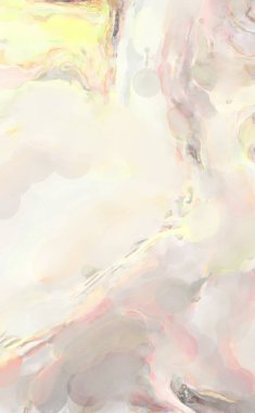 Poster, duvar sanatı, afiş, kart, kitap kapağı veya ambalaj için pastel renkli suluboya resim. Alkol mürekkebini andıran rahatlatıcı fırça darbelerinin modern resmi.