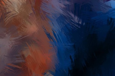 Renkli fırça darbelerinin soyut arkaplanı. fırçalanmış canlı duvar kağıdı. resmedilmiş sanat eseri. Eşsiz ve yaratıcı illüstrasyon.