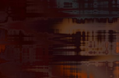 Soyut arkaplan. Yaşlanmış grunge dokusunda geometrik elementler. Farklı renk desenli grafiksel illüstrasyon.