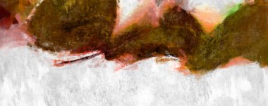 Soyut arkaplanda pürüzlü fırça darbeleri. Fırça boyası. Renkli boya darbeleri. Eşsiz duvar sanatı. Tuvaldeki modern sanat. Renkli çağdaş sanat eserleri. 