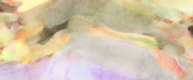 2D çizim. Sanatsal arkaplan resmi. Tablo üzerinde soyut resim. Çağdaş sanat. El yapımı resim. Renkli doku. Modern sanat eserleri. Yüzeyde suluboya fırça darbeleriyle boyama.