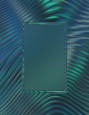 Soyut çerçeveli arkaplan. Renkli, canlı, dalgalı bir duvar kağıdı. Merkezi çerçeveli yaratıcı grafik 2d çizim. Dinamik şekilli modaya uygun sıvı örtüsü.