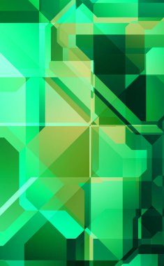 Renkli ve canlı geometrik şekiller katmanları var. Bir teknoloji planının dijital illüstrasyonu. Gelecekçi tasarım şablonu.