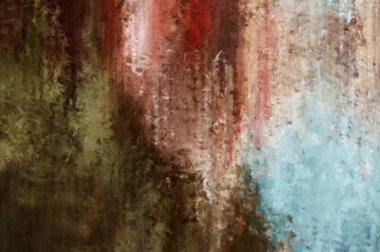 Modern sanat. Renkli çağdaş sanat eserleri. Renkli boya darbeleri. Soyut arkaplanda fırça darbeleri. Fırça boyası. Eşsiz duvar sanatı.