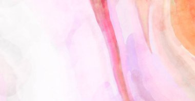 Pastel renklerde suluboya resim. Poster, duvar sanatı, afiş, kart, kitap kapağı ya da ambalaj için rahatlatıcı kompozisyonun yumuşak renkli çizimi. Modern fırça darbeleri resim.