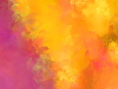 Renkli fırça darbelerinin 2D çizimi. Dekoratif desenli resim. canlı boya desenli arkaplan.