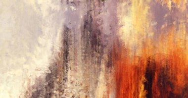 Modern sanat. Renkli çağdaş sanat eserleri. Renkli boya darbeleri. Soyut arkaplanda fırça darbeleri. Fırça boyası. Eşsiz duvar sanatı.