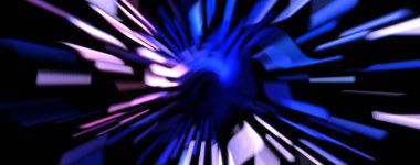 Işık parçacık izleri. Parlayan parçacıkları ve çizgileri olan ışık patlaması yıldızı. Güzel hareketli soyut ışın arkaplanı.