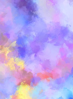 Sanatsal soyut arkaplan. Doku boyalı duvar kağıdı. Boya darbeleriyle yaratıcı bir illüstrasyon. Fırça desenli resim.