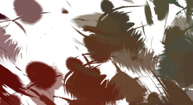 Renkli fırça darbelerinin soyut arkaplanı. fırçalanmış canlı duvar kağıdı. resmedilmiş sanat eseri. Eşsiz ve yaratıcı illüstrasyon.