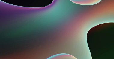 Soyut arkaplan. Değişken renk değişim dalgaları, dinamik hareketlerle. Işık dalgalarının neon renkli soyut tasarımı. Duvar kağıdı, afiş, arkaplan, kart, kitap illüstrasyonu, web sitesi.