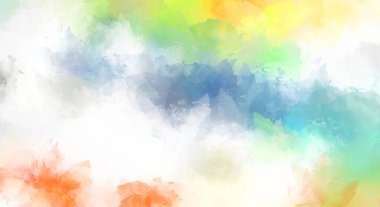 Modern sanat. Taranmış Boyalı Soyut Arkaplan. Fırça darbesi ile boyanmış. Boya darbeleri. 2B Görüntü.