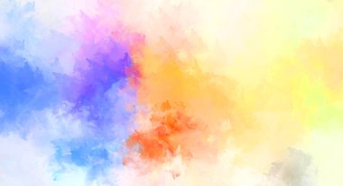 Yaratıcı soyut resim. Artistik fırça darbeleriyle donatılmış. Renkli ve canlı bir illüstrasyon. boyalı sanat.