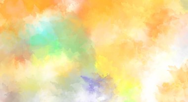 Yaratıcı soyut resim. Artistik fırça darbeleriyle donatılmış. Renkli ve canlı bir illüstrasyon. boyalı sanat.