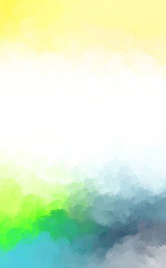 Yaratıcı soyut resim. Artistik fırça darbeleriyle donatılmış. Renkli ve canlı bir illüstrasyon. boyalı sanat.