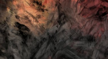 Modern sanat. Taranmış Boyalı Soyut Arkaplan. Fırça darbesi ile boyanmış. Boya darbeleri. 2B Görüntü