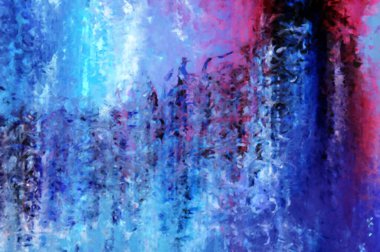 Modern sanat. Renkli çağdaş sanat eserleri. Renkli boya darbeleri. Soyut arkaplanda fırça darbeleri. Fırça boyası. Eşsiz duvar sanatı.