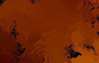 Vahşi fırça darbeleriyle yaratıcı soyut resim. Artistik fırça darbeleriyle donatılmış. Renkli ve canlı bir tasvir. Boyalı sanat.