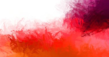 Modern sanat. Taranmış Boyalı Soyut Arkaplan. Fırça darbesi ile boyanmış. Boya darbeleri. 2B Görüntü.