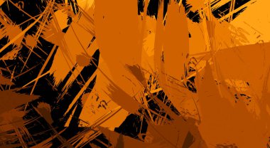 Sanatsal soyut arkaplan. Doku boyalı duvar kağıdı. Boya darbeleriyle yaratıcı bir illüstrasyon. Fırça desenli resim.