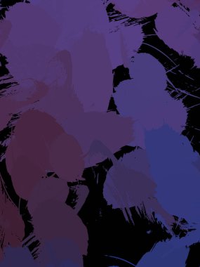 Duvar sanatı Eşsiz ve yaratıcı illüstrasyon. Fırça darbesi ile boyanmış. Renkli fırça darbelerinin soyut arkaplanı. Fırçalanmış canlı duvar kâğıdı. Boyalı sanatsal yaratım.