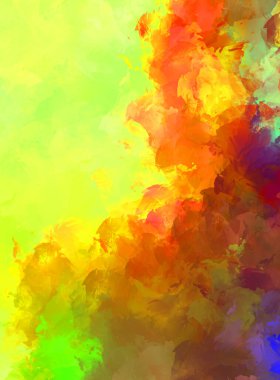 Sanatsal soyut arkaplan. Doku boyalı duvar kağıdı. Boya darbeleriyle yaratıcı bir illüstrasyon. Fırça desenli resim.