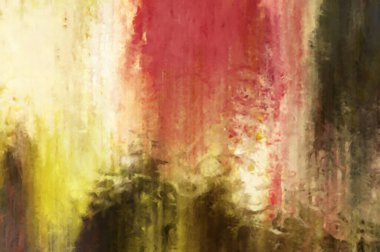 Modern sanat. Renkli çağdaş sanat eserleri. Renkli boya darbeleri. Soyut arkaplanda fırça darbeleri. Fırça boyası. Eşsiz duvar sanatı.