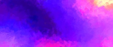 Renkli fırça darbelerinin 2D çizimi. Dekoratif desenli resim. canlı boya desenli arkaplan.