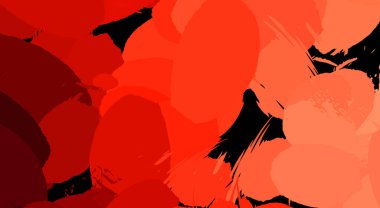 Canlı fırça darbeleriyle boyanmış. Renkli desenli resim. Fırçalanmış duvar kağıdını boya.