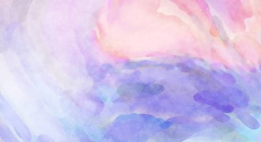 Alkol mürekkebini andıran rahatlatıcı fırça darbelerinin modern resmi. Poster, duvar sanatı, afiş, kart, kitap kapağı veya ambalaj için pastel renkli suluboya resim.