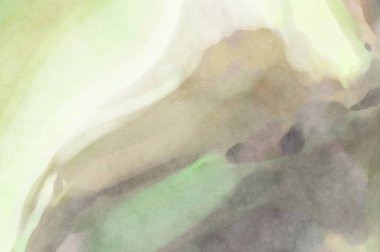 Alkol mürekkebini andıran rahatlatıcı fırça darbelerinin modern resmi. Poster, duvar sanatı, afiş, kart, kitap kapağı veya ambalaj için pastel renkli suluboya resim.