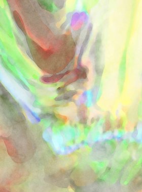 El yapımı sürreal soyut desenli suluboya. Modern sanatsal resim. 2D çizim. Arkaplan boyası karışımı. Yaratıcı duvar sanatı. Çağdaş sanat