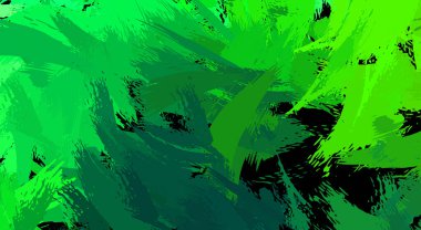 Canlı fırça darbeleriyle boyanmış. Renkli desenli resim. Fırçalanmış duvar kağıdını boya.