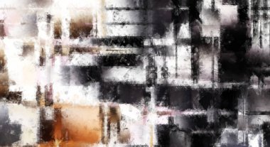 Modern sanat. Renkli çağdaş sanat eserleri. Renkli boya darbeleri. Soyut arkaplanda fırça darbeleri. Fırça boyası. Eşsiz duvar sanatı.