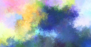 Sanatsal soyut arkaplan. Doku boyalı duvar kağıdı. Boya darbeleriyle yaratıcı bir illüstrasyon. Fırça desenli resim.