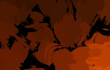 Vahşi fırça darbeleriyle yaratıcı soyut resim. Artistik fırça darbeleriyle donatılmış. Renkli ve canlı bir tasvir. Boyalı sanat.