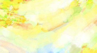 Pastel renklerde suluboya resim. Poster, duvar sanatı, afiş, kart, kitap kapağı ya da ambalaj için rahatlatıcı kompozisyonun yumuşak renkli çizimi. Modern fırça darbeleri resim.