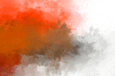 Renkli fırça darbelerinin 2D çizimi. Dekoratif desenli resim. canlı boya desenli arkaplan.