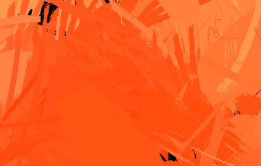 Sanatsal soyut arkaplan. Doku boyalı duvar kağıdı. Boya darbeleriyle yaratıcı bir illüstrasyon. Fırça desenli resim.