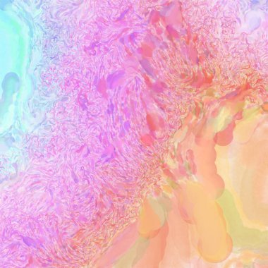 El yapımı sürreal soyut desenli suluboya. Modern sanatsal resim. 2D çizim. Arkaplan boyası karışımı. Yaratıcı duvar sanatı. Çağdaş sanat.