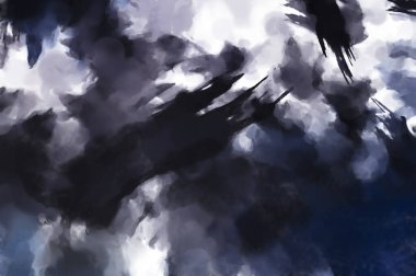 El yapımı sürreal soyut desenli suluboya. Modern sanatsal resim. 2D çizim. Arkaplan boyası karışımı. Yaratıcı duvar sanatı. Çağdaş sanat