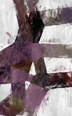 Soyut arkaplanda pürüzlü fırça darbeleri. Fırça boyası. Renkli boya darbeleri. Eşsiz duvar sanatı. Tuvaldeki modern sanat. Renkli çağdaş sanat eserleri. 