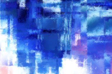 Modern sanat. Renkli çağdaş sanat eserleri. Renkli boya darbeleri. Soyut arkaplanda fırça darbeleri. Fırça boyası. Eşsiz duvar sanatı.