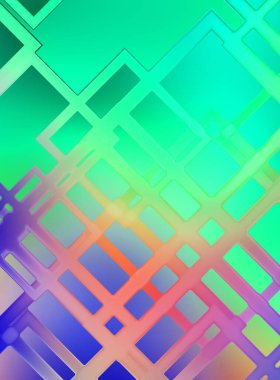 Açısal geometrik soyut arkaplan. Renkli geometrik desen. Kare şeklinde renkli duvar kağıdı. Doğrusal desenli modern parlak geometrik doku.