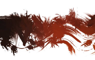 resmedilmiş sanat eseri. fırçalanmış canlı duvar kağıdı. Eşsiz ve yaratıcı illüstrasyon. Renkli fırça darbelerinin soyut arkaplanı. 