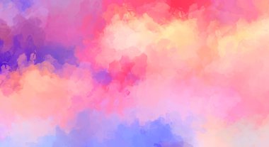 Yaratıcı soyut resim. Artistik fırça darbeleriyle donatılmış. Renkli ve canlı bir illüstrasyon. boyalı sanat.