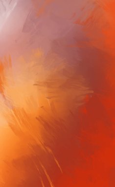 Renkli fırça darbelerinin 2D çizimi. Dekoratif desenli resim. canlı boya desenli arkaplan.