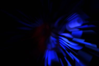 Işık parçacık izleri. Parlayan parçacıkları ve çizgileri olan ışık patlaması yıldızı. Güzel hareketli soyut ışın arkaplanı.