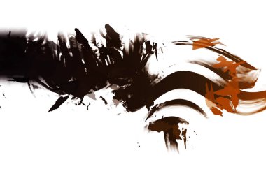 resmedilmiş sanat eseri. fırçalanmış canlı duvar kağıdı. Eşsiz ve yaratıcı illüstrasyon. Renkli fırça darbelerinin soyut arkaplanı. 